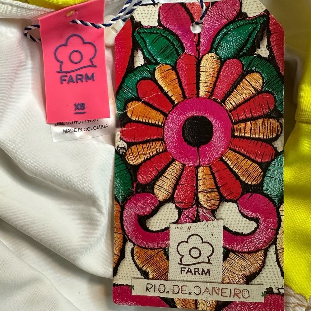 Anthropologie Farm Rio Floral High-Waisted Bikini Bottoms - Picture 6 of 7